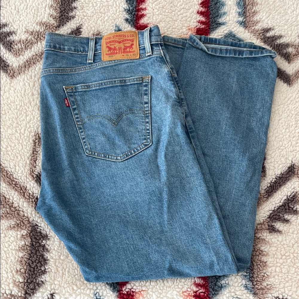 Levi's 505 Men's Light Blue Straight Jeans